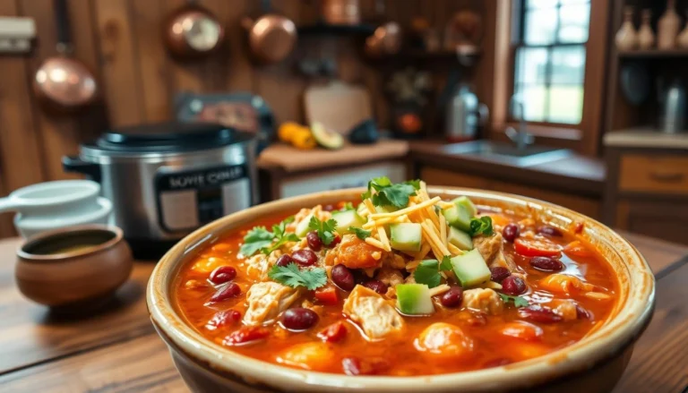 slow cooker chicken taco soup